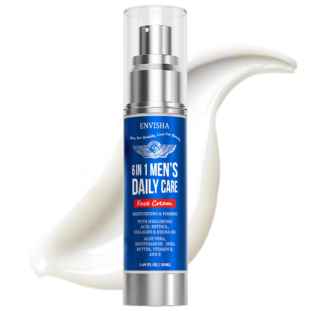 Men’s 6‑in‑1 Anti‑Aging Facial Cream – Firming, Hydrating & Brightening Moisturizer with Collagen