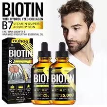 Biotin & Collagen Hair Growth Oil – Anti Hair Loss Scalp Treatment for Thicker, Fuller Hair, Strengthens & Nourishes