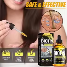 Biotin & Collagen Hair Growth Oil – Anti Hair Loss Scalp Treatment for Thicker, Fuller Hair, Strengthens & Nourishes